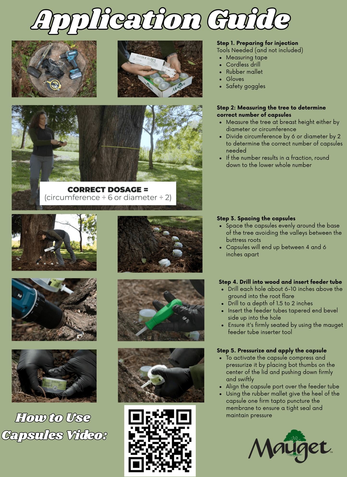 Mauget Stemix Plus - Injectable Tree Nutrient/Fertilizer Capsules - Tree Injection Products Co.