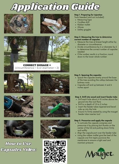 Mauget Stemix Plus - Injectable Tree Nutrient/Fertilizer Capsules - Tree Injection Products Co.