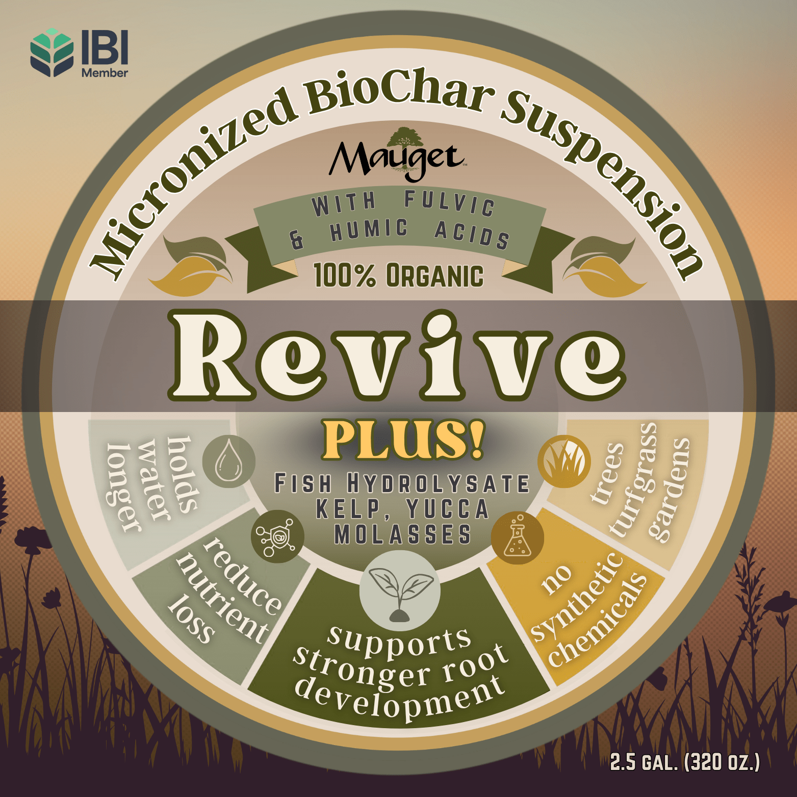 Mauget REVIVE Plus! – Micronized Biochar Suspension + Biological Enhancers for Trees and Shrubs with Yucca, Fish Hydrolysate, Kelp & Molasses - Tree Injection Products Co.