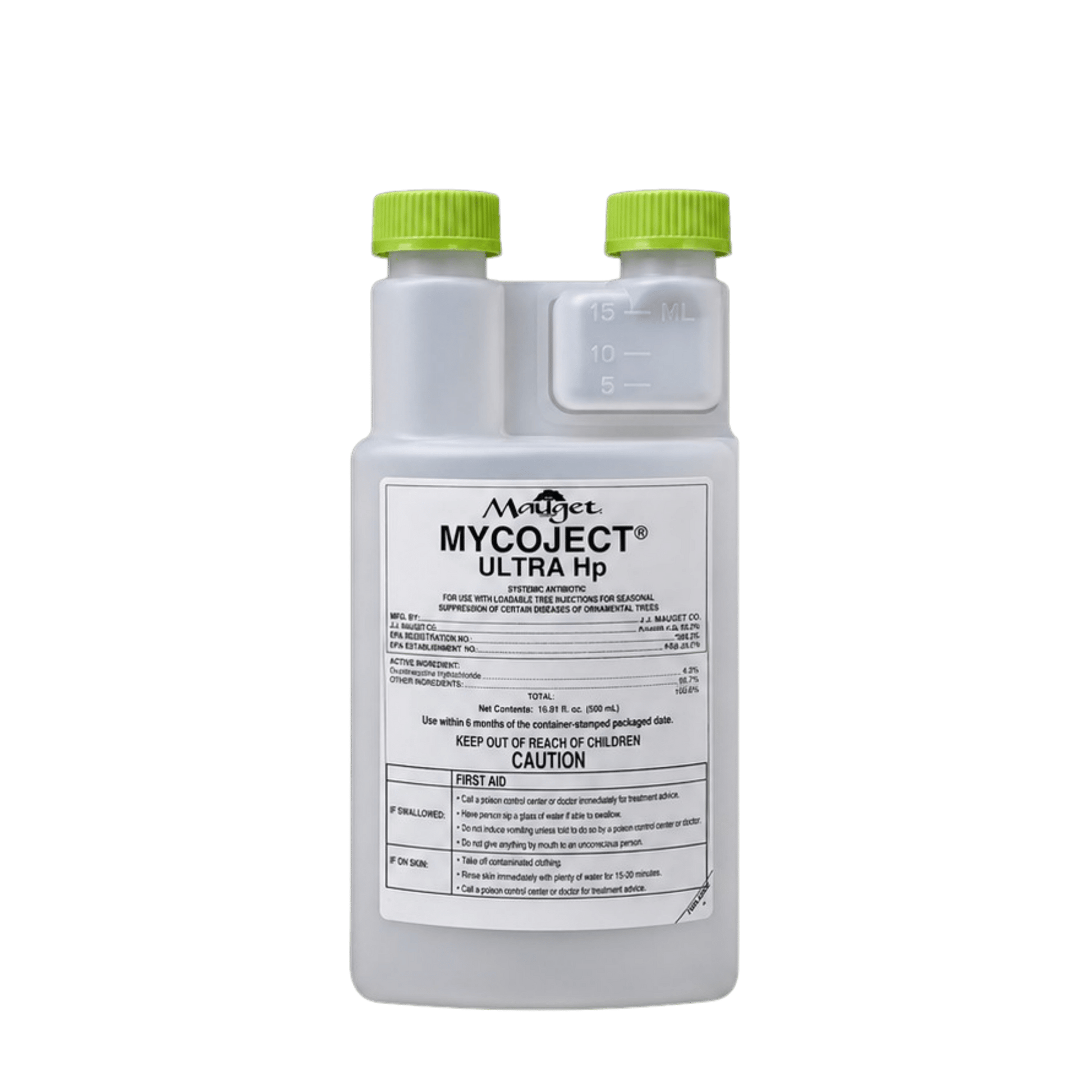 Mauget Mycoject OTC HP - Oxytetracycline Injectable Antibiotic 1 Liter Bottle - Tree Injection Products Co.